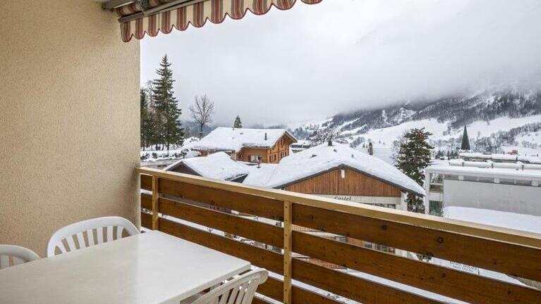 Aussicht Ferienwohnung Leukerbad, Swiss Engineering | © privat