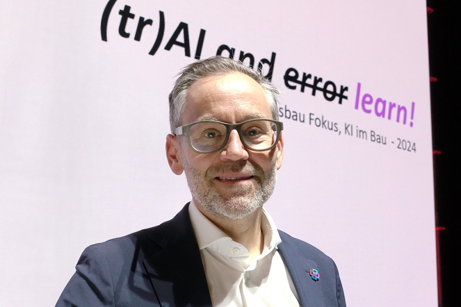 KI am Bau: Alar Jost, Gründer und CEO von beyondBIM AG an der Swisssbau | © M. Frutig, Inoveris