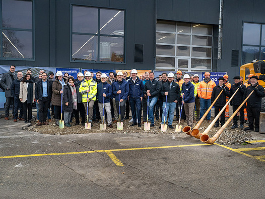 Spatenstich bei Brugg Lifting in Birr. | © Brugg