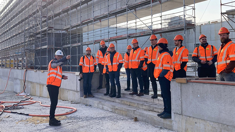 FABOCH besucht Baustelle der Olma, Swiss Engineering | © Bodo Uehli