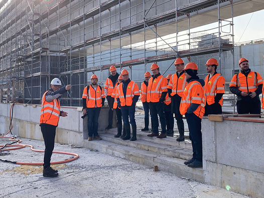 FABOCH besucht Baustelle der Olma, Swiss Engineering | © Bodo Uehli